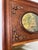 Brown French Style Wall Mirror in Oak For Sale - Image 8 of 14