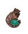 Bochic "Orient" Multi Sapphire & Green Calcite Brooch or Pendent Set In 18K Gold For Sale - Image 13 of 18