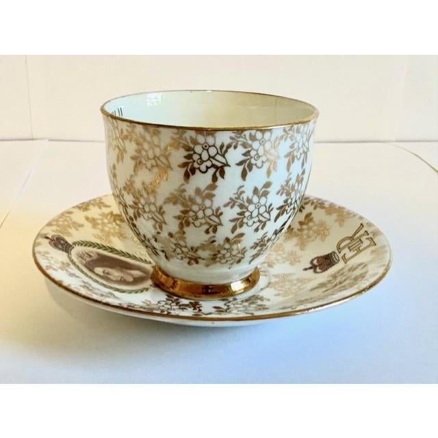 1950s Vintage Queen Elizabeth Ll Coronation Cup and Saucer For Sale - Image 5 of 11