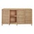 Worlds Away Matthew Izzo Home Evander Wrapped Rattan Four Door Buffet With Satin Brass Door Pulls For Sale - Image 4 of 8
