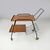 Mid-Century Modern Italian Wood and Black Metal Trolley with Brass Wheels, 1960s For Sale - Image 4 of 17