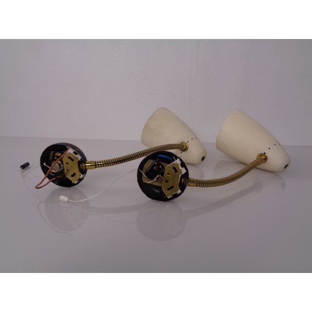 1950s Mid-Century Adjustable Wall Lamps, Italy, 1950s, Set of 2 For Sale - Image 5 of 18