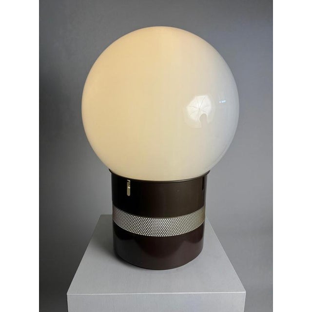Artemide Mezzo Oracle Table Lamp in Brass, Metal, and Glass by Gae Aulenti for Artemide, Italy, 1969 For Sale - Image 4 of 12