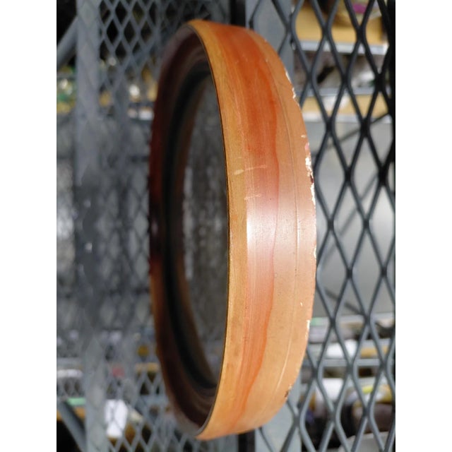 Wood Oval Framed Watercolor Portrait For Sale - Image 7 of 8