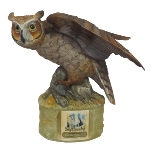 1974 Big Horned Owl 4/5 Qt Kentucky Straight Bourbon Whiskey Ski Country Limited Edition