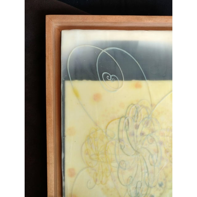 Richard Purdy, Cloud Chamber, Encaustic and Digital Print on Plywood, 1998 For Sale - Image 4 of 5