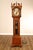 Howard Miller Chippendale Style Cherry Grandfather Grandmother Clock For Sale - Image 16 of 18