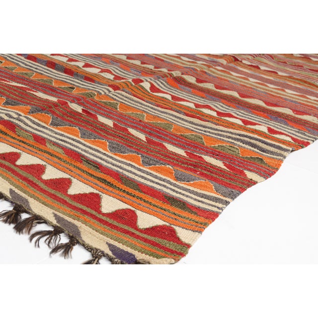 Mid 20th Century Tribal Wool Runner for Entryway or Kitchen For Sale - Image 10 of 10