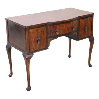 Walnut Veneer Writing Desk, 1900s For Sale