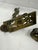 Neoclassical Early 19th Century Neo Classical Brass Chimera Candle Sticks For Sale - Image 3 of 12