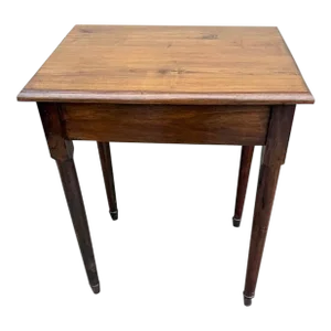Antique Federal Style Solid Walnut Side Table. Circa 1940s