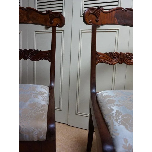 Set of 19th Century Regency Mahogany Cornucopia Dining Chairs For Sale - Image 9 of 12