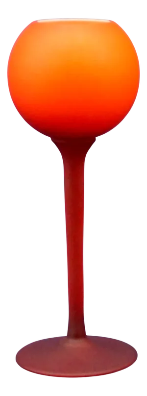 20th Century Orange and White Murano Glass Vase attributed to Carlo Moretti, Venice, Italy, 1950s