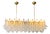 Frosted Selle Murano Glass Rectangular Chandelier in Mazzega Style by Simoeng for Simoeng For Sale