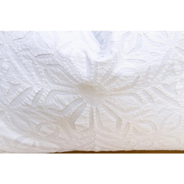 Paper Lace Lumbar Applique Pillow Cover For Sale In Los Angeles - Image 6 of 9