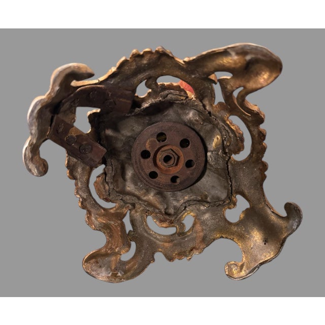 Antique Victorian Porcelain Portrait & Cast Metal Figural Decorated 18" Handled Urn For Sale - Image 6 of 10