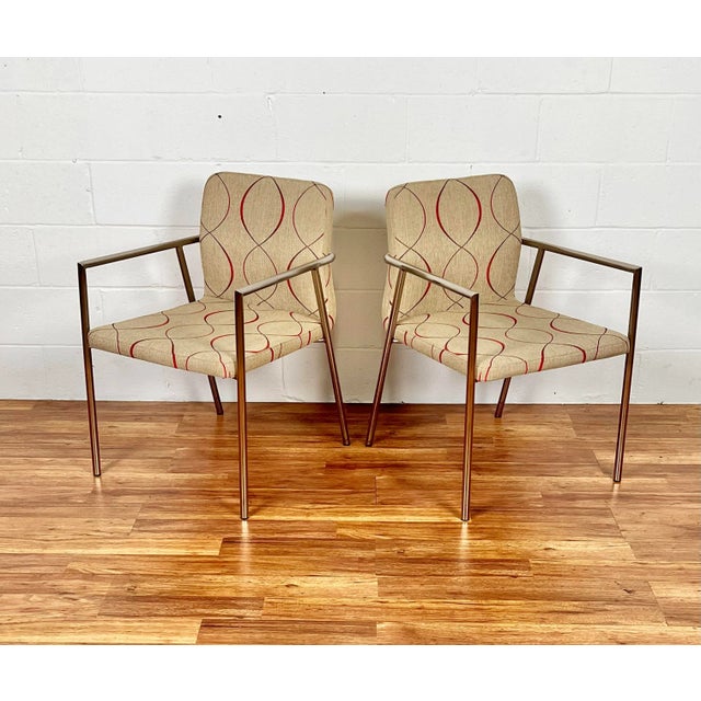 Tan Bernhardt Design Modern Avant Chairs - a Pair For Sale - Image 8 of 8