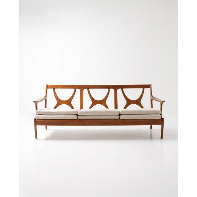 Three-Seater Bench by Edvard Valentinsen for Fraska, 1960 For Sale - Image 3 of 10