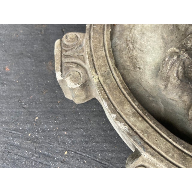 Stone Vintage Table Top Cast Stone Garden Fountain For Sale - Image 7 of 14