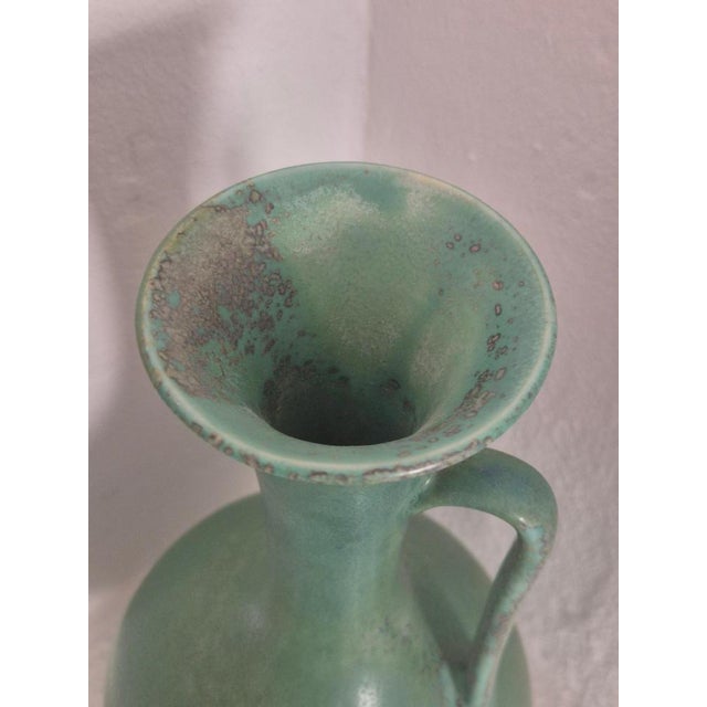 Blue Large Scandinavian Modern Ceramic Carafe Vase attributed to Gunnar Nylund for Rörstrand, 1890s For Sale - Image 8 of 11