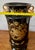 Ceramic Vintage Limoges-Style Black & Gold Porcelain Vase - Hollywood Regency For Sale - Image 7 of 11