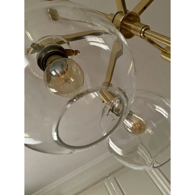 Metal Vintage Chandelier by Hans-Agne Jakobsson, 1960s For Sale - Image 7 of 11