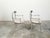 Vintage Pair of Mid-Century Steel Armchairs with Custom Cushion and Saber Legs For Sale In Atlanta - Image 6 of 11