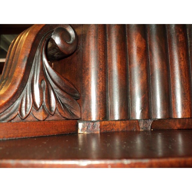 Wood 1840s Mahogany German Empire Secretary Desk For Sale - Image 7 of 13