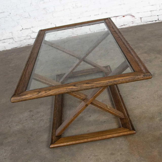 1980s Vintage StavOak Coffee Table From Jack Daniels’ Barrel Staves by Jobie G. Redmond 1981 For Sale - Image 5 of 12