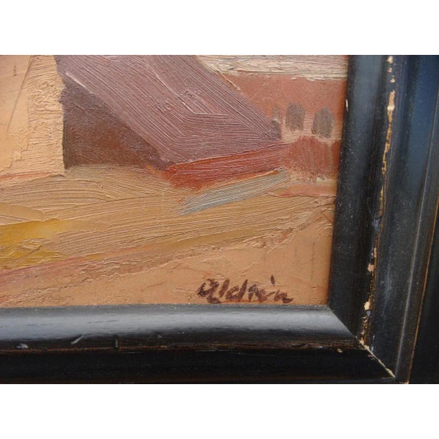 Wood 1932 Anders Aldrin: Spokane Brewery Painting, Framed For Sale - Image 7 of 10