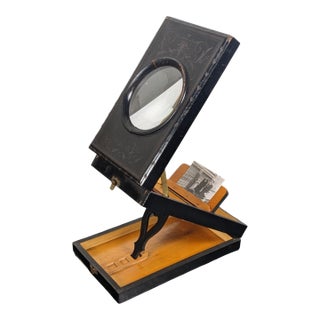 Antique French Napoleon III Stereo Graphoscope Looking Glass Photo Magnifier For Sale
