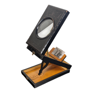 Antique French Napoleon III Stereo Graphoscope Looking Glass Photo Magnifier
