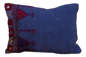Mima Antique Indigo Grain Sack Pillow