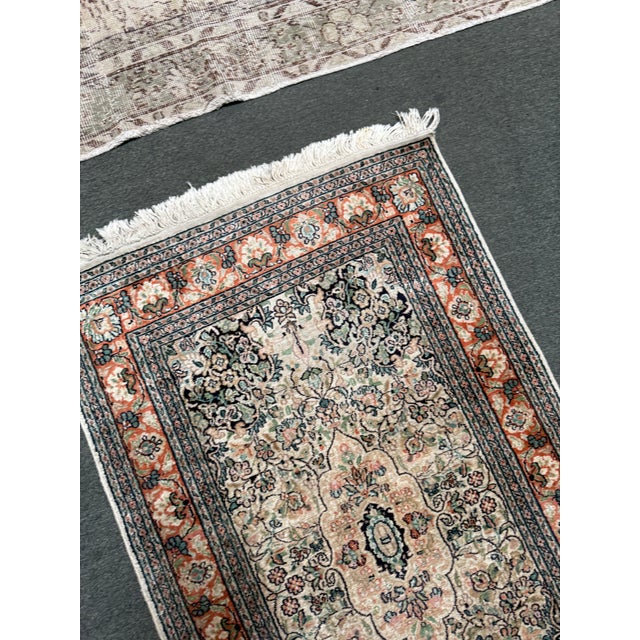 2ft 6in × 4ft 1in Kashmir Silk Area Rug For Sale In San Francisco - Image 6 of 12