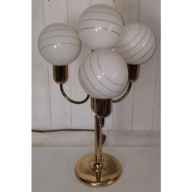 Large Vintage Table Lamp by Sölken Leuchten, 1970s For Sale - Image 4 of 9