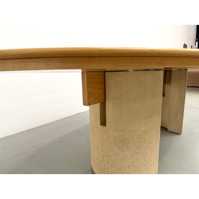 Wood Dining Room Table by Giovanni Offredi, 1970s For Sale - Image 7 of 18