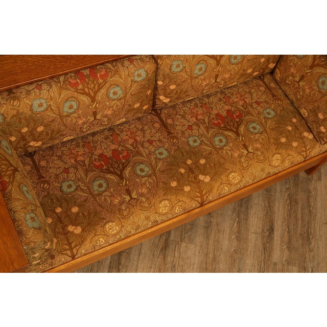 Stickley Mission Collection Oak Prairie Settle For Sale - Image 13 of 18