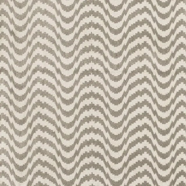 Abstract Sample - Schumacher Zorio Velvet Fabric in Driftwood For Sale - Image 3 of 3