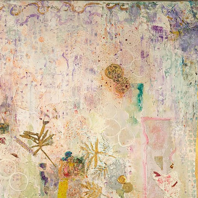 Abstract Dangling Conversations, Mixed Media on Canvas by Lois Gold For Sale - Image 3 of 5