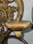1980s Distress Painted and Carved Wood and Iron Two Arm Pricket Sconces - A Pair For Sale - Image 4 of 7