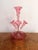 Antique Victorian Cranberry Glass Epergne, 1880, Set of 5 For Sale - Image 3 of 6