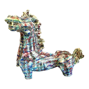Monumental Ceramiche Guerrieri Murano Venezia Pottery Horse