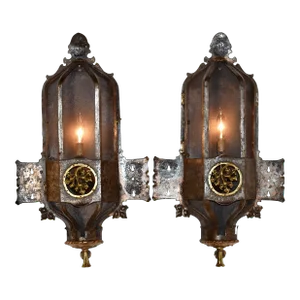 Pair of 19th Century French Iron Wall Sconces