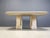 Vintage Italian Travertine and Brass Dining Table, 1970s For Sale - Image 9 of 14