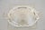 Vintage English Victorian Style Silver Plated Oval Platter Tray Crown Hallmark. Item featured is raised on ornate feet,...