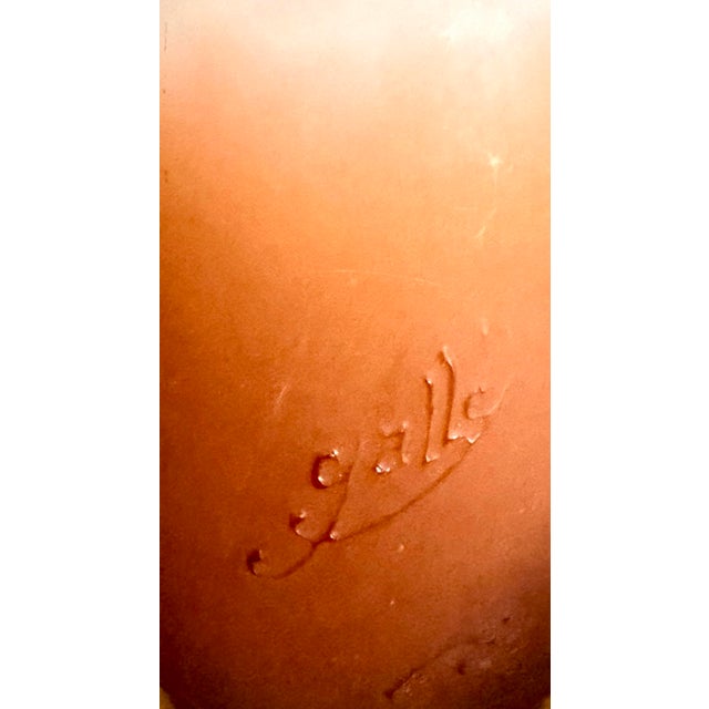 Gallé Signed Large Vase ‘Grape Cluster’ Art Nouveau 1900 For Sale - Image 12 of 12