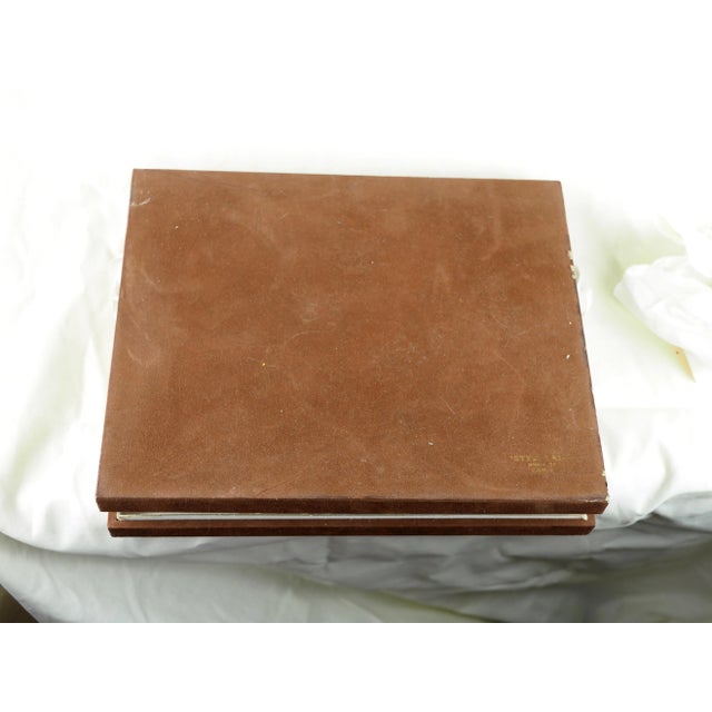 Glass 1930s French Stylclair Art Deco Glass Set of Knife Rests, Trivet and Bottle Coasters Set- 15 Pieces For Sale - Image 7 of 12