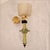 1990s Mid-Century Modern Olive Green and Beige Murano Glass Sconces - Pair For Sale - Image 4 of 9