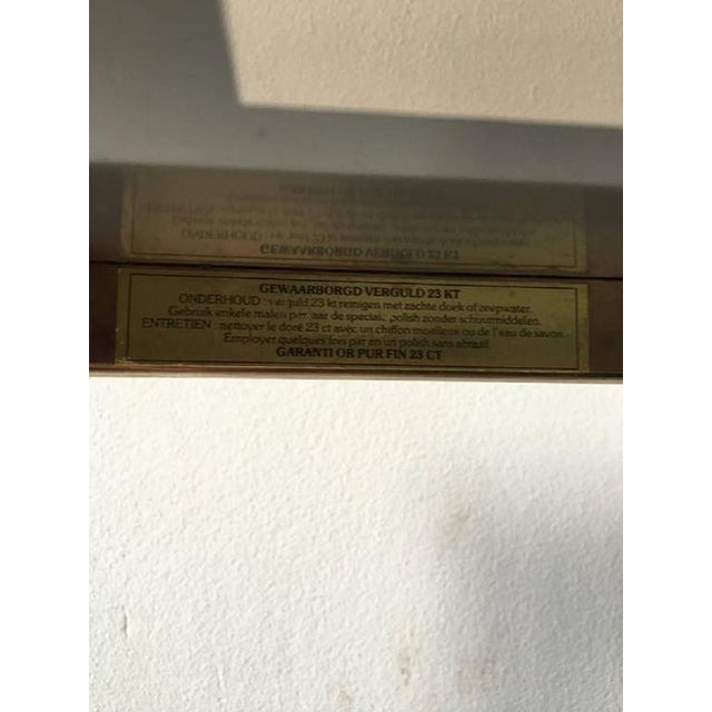 23-Carat Gold-Plated Coffee Table, 1960s For Sale - Image 6 of 7