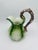 Coastal Lettuce Leaf and Faux Bois Handle Teapot For Sale - Image 3 of 9
